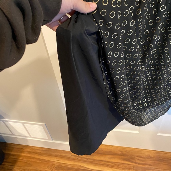 ModCloth 2X size gold and black dress short - Picture 3 of 4